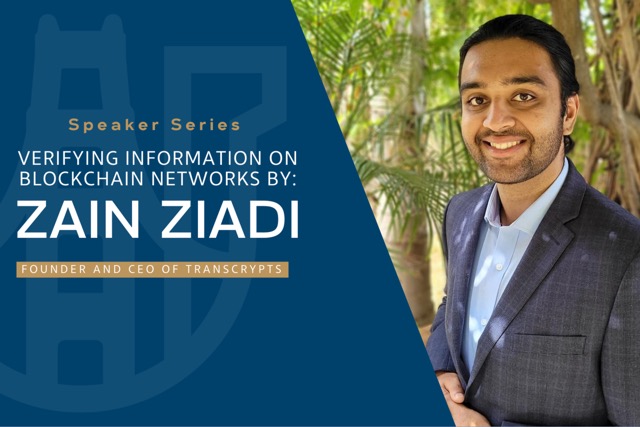 Speaker Series: Zain Ziadi