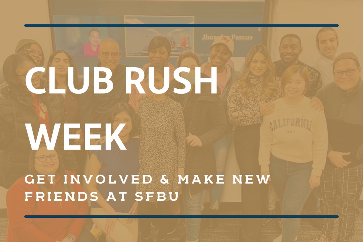 SFBU Club Rush Week Flyer