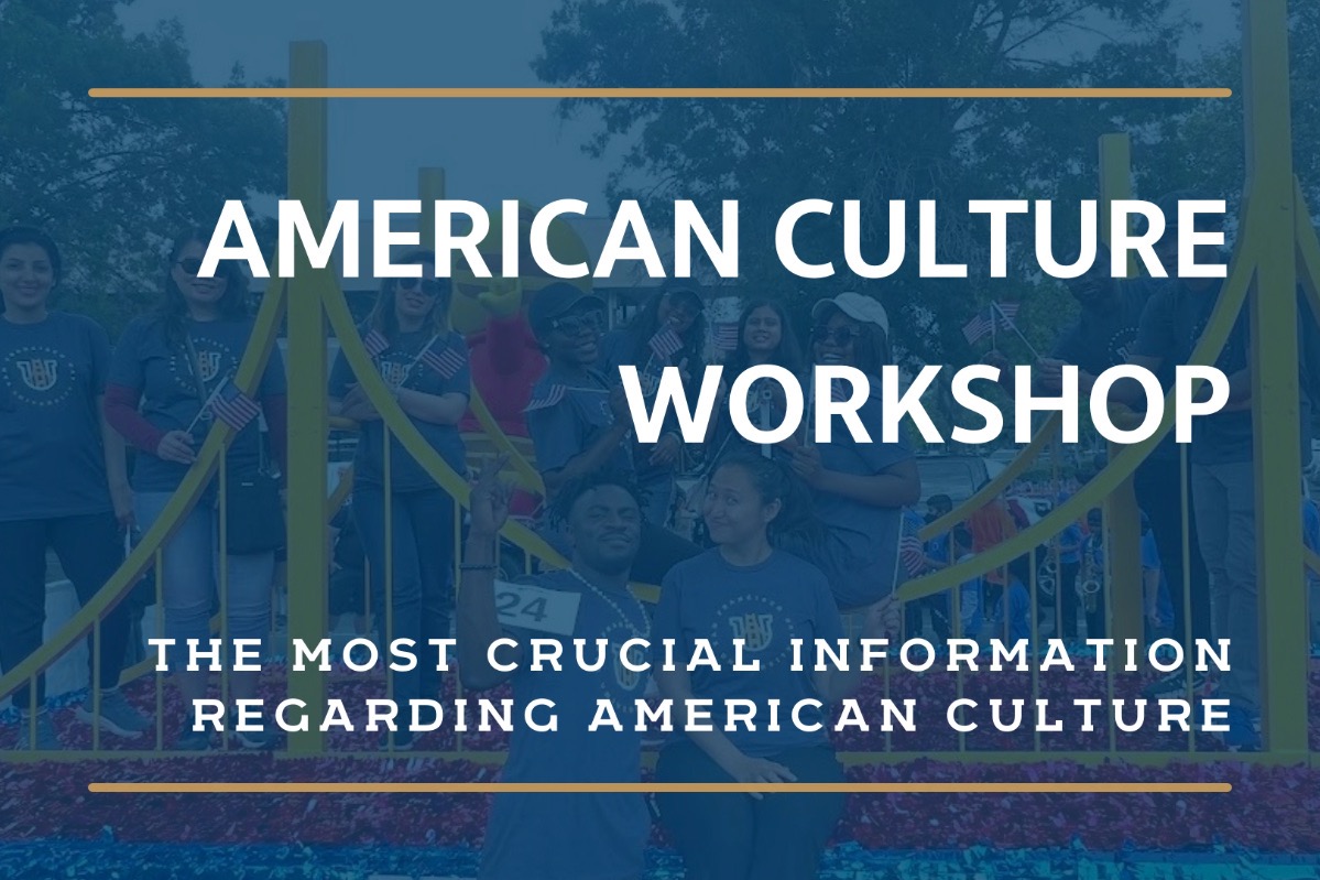 American culture workshop flyer 